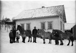 Frå Brynegarden, bruk 2. F.v. Bjarne Lende (8.11.1933 - ), K