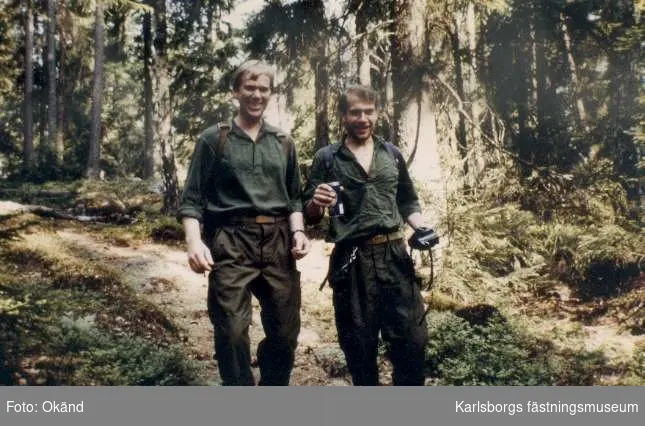 Soldatprov 1989-05-26 för personalen vid förvaltningsledningen och mfd kar. För banläggningen svarade Knut Axelsson och han hade förlagt starten till Tivedstorp och slutmålet var Granvik. Fdm Bengt Florin, fdm Jan Arnholm.