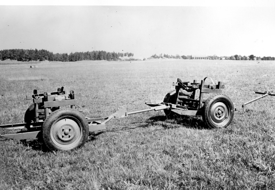 Vagnen avsedd för bomber till det medeltunga bombplanet Ju 86 med beteckningen B 3.