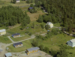 Sør-Fron, Harpefoss med utbygging av boligfeltet Stuguvoll. 