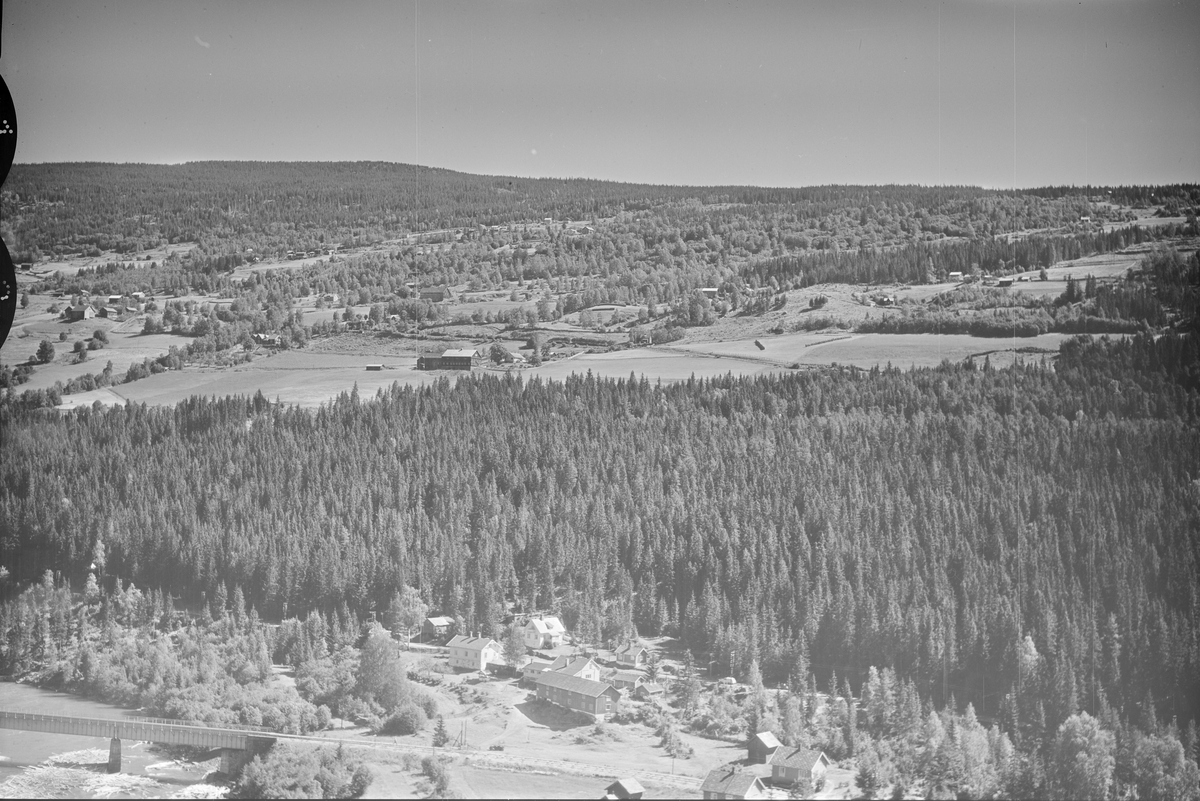 Langsveen gård, Hunder, Øyer, 16.07.1959, li, kulturlandskap, jordbruk, blandingsskog