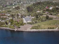 Flyfoto, Ullensvang, Ullensvang kyrkje