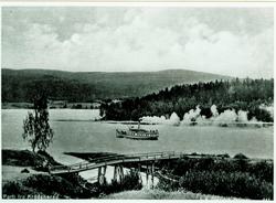 Båten på Krøderen og bru.