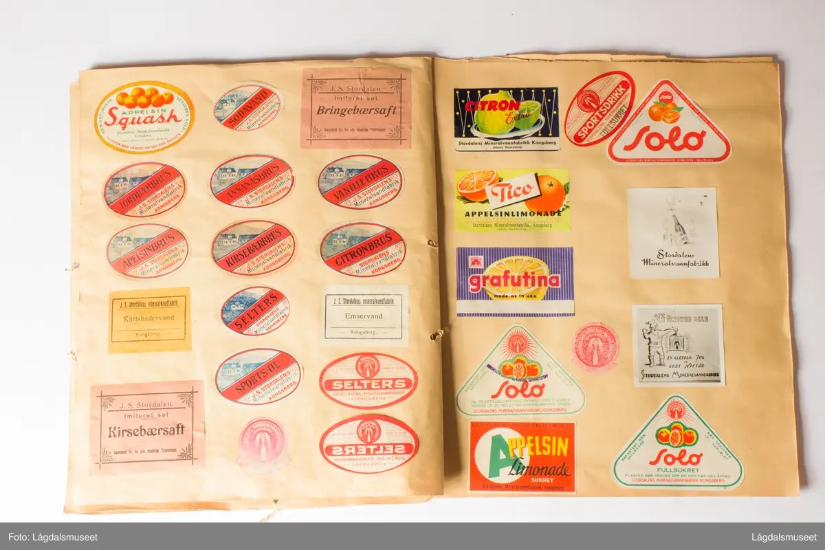 Etikettsamling av "Etiketter gjennom tidene".