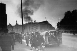 Dette bildet er tatt under 2. verdenskrig i Oslo, med  Vikto