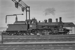 Damplokomotiv type 18c nr. 255 på Trondheim stasjon.