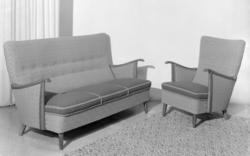 Salong. Sofa og lenestol.