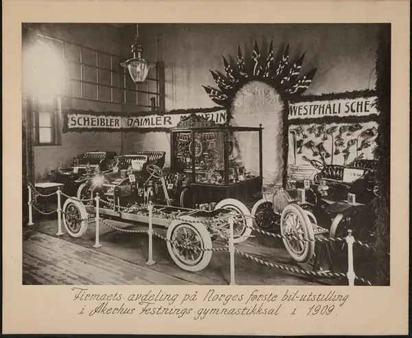 Norges første bilutstilling.