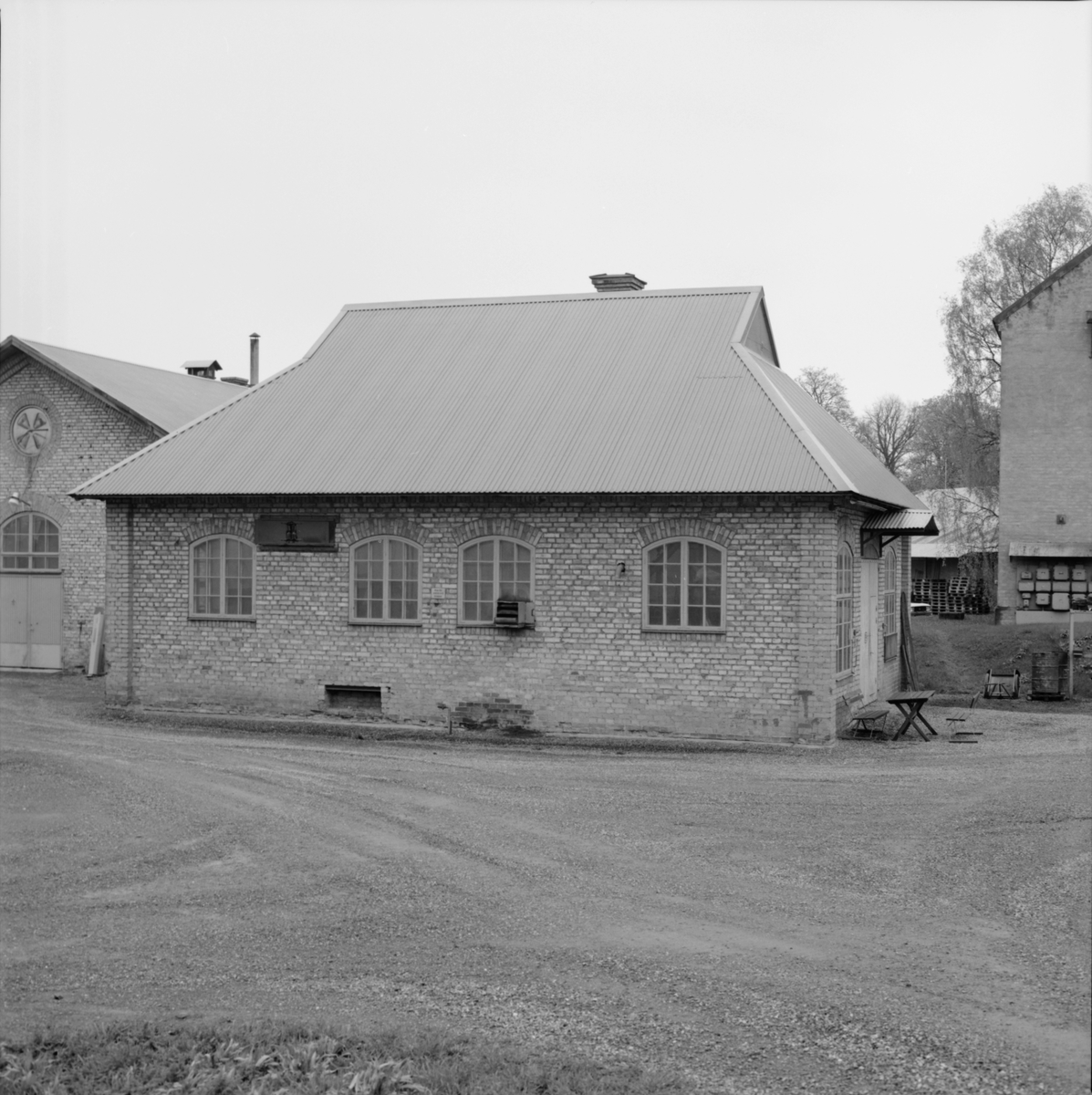 Industribyggnad, Dannemora Gruvor AB, Dannemora, Uppland maj 1991
