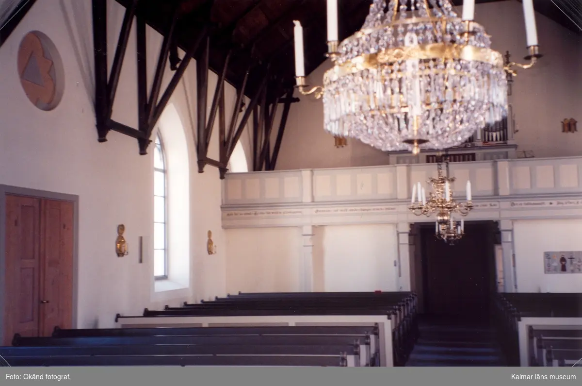 Från renoveringen av Gladhammars kyrka.