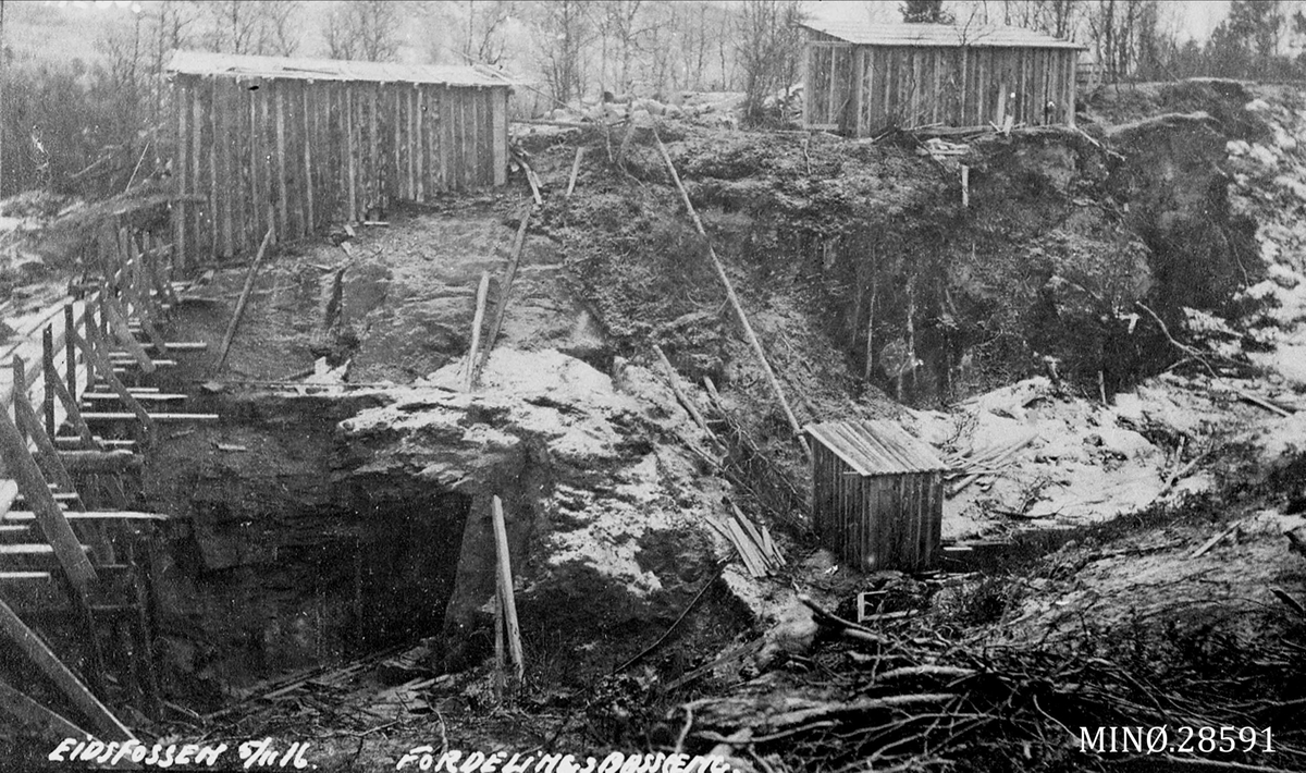 Eidsfossen oktober 1916 - "Fordelingsbassæng"
