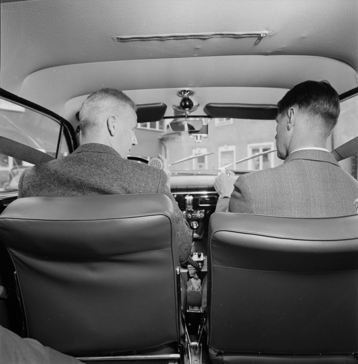Polispikéten - Två män i bil, Uppsala 1960