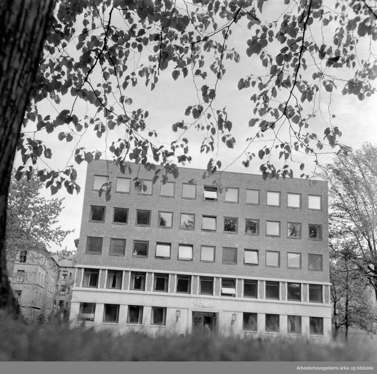 Lektorenes Hus i Wergelandsveien 15. Juli 1958