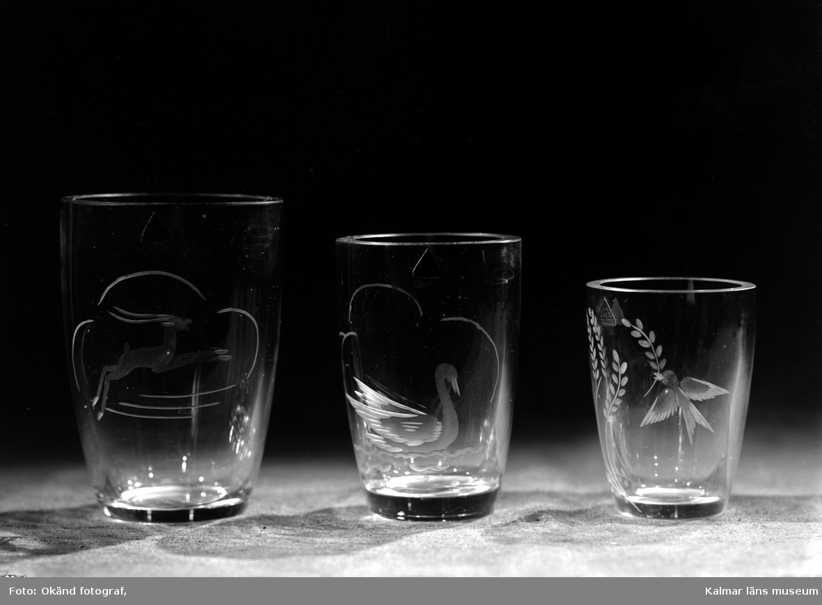 Glas från Leeks glassliperi i Trekanten.