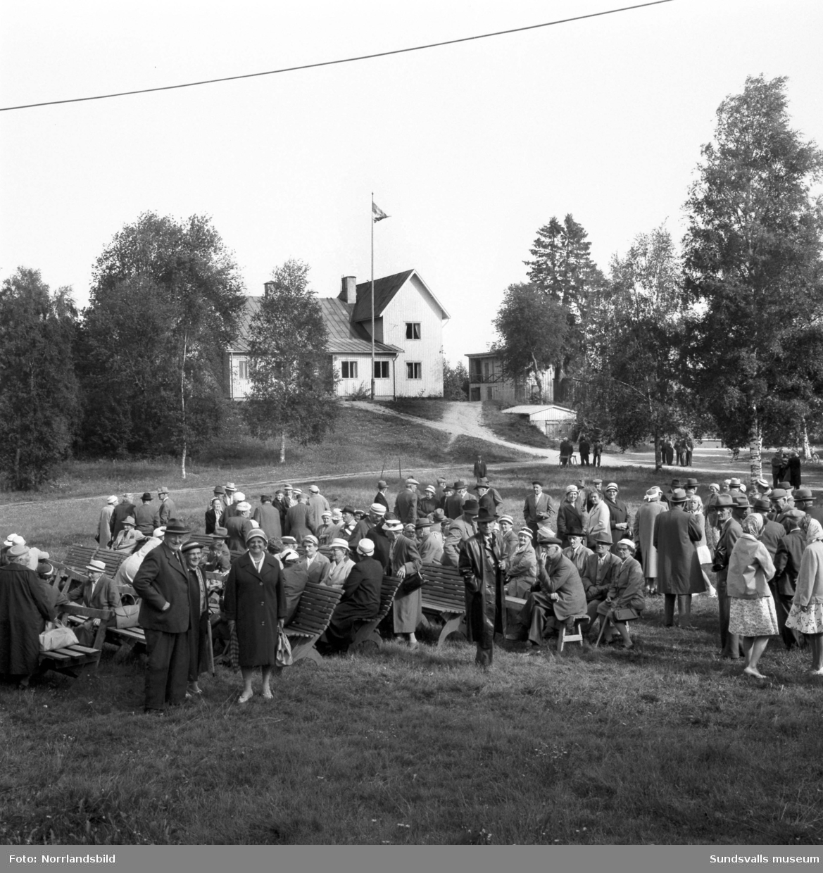 Pensionärsfest i Värstaparken, Värstaborg, Njurunda.