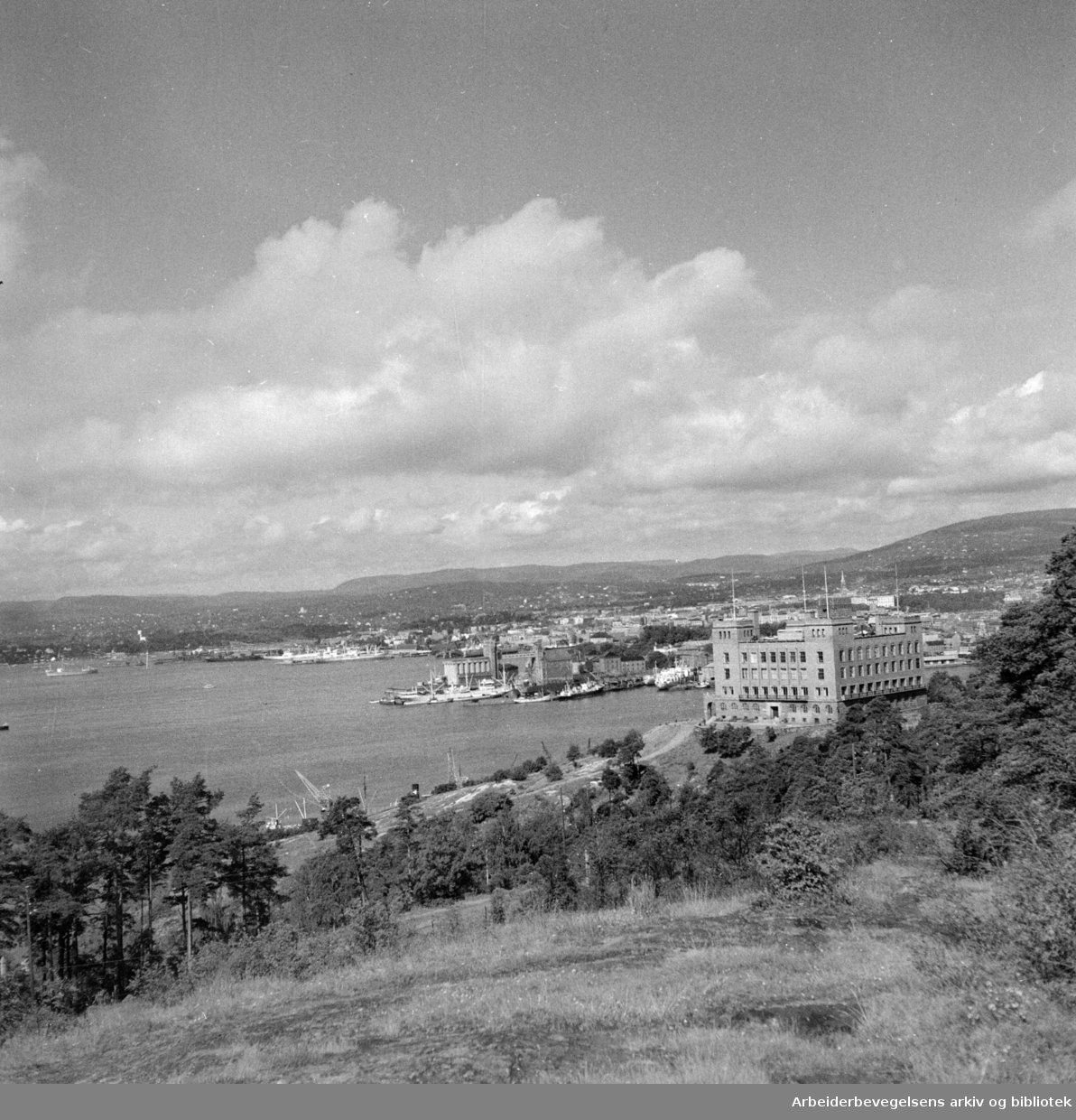 Ekeberg: Sjømannskolen. August 1950