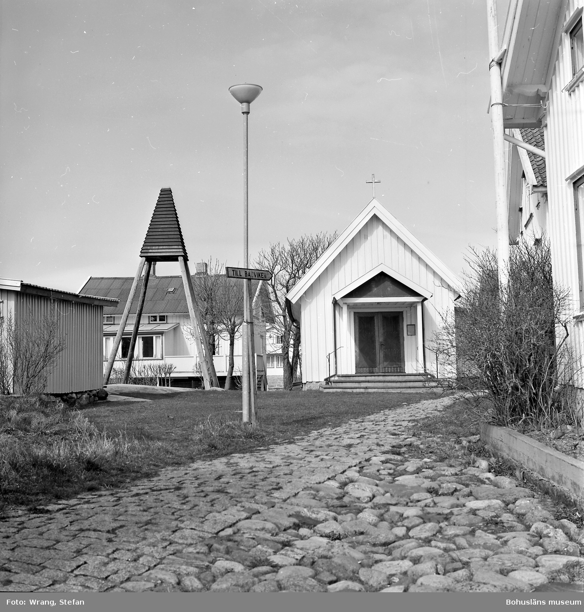 Text till bilden: "Gåsö kapell. Från sydöst".