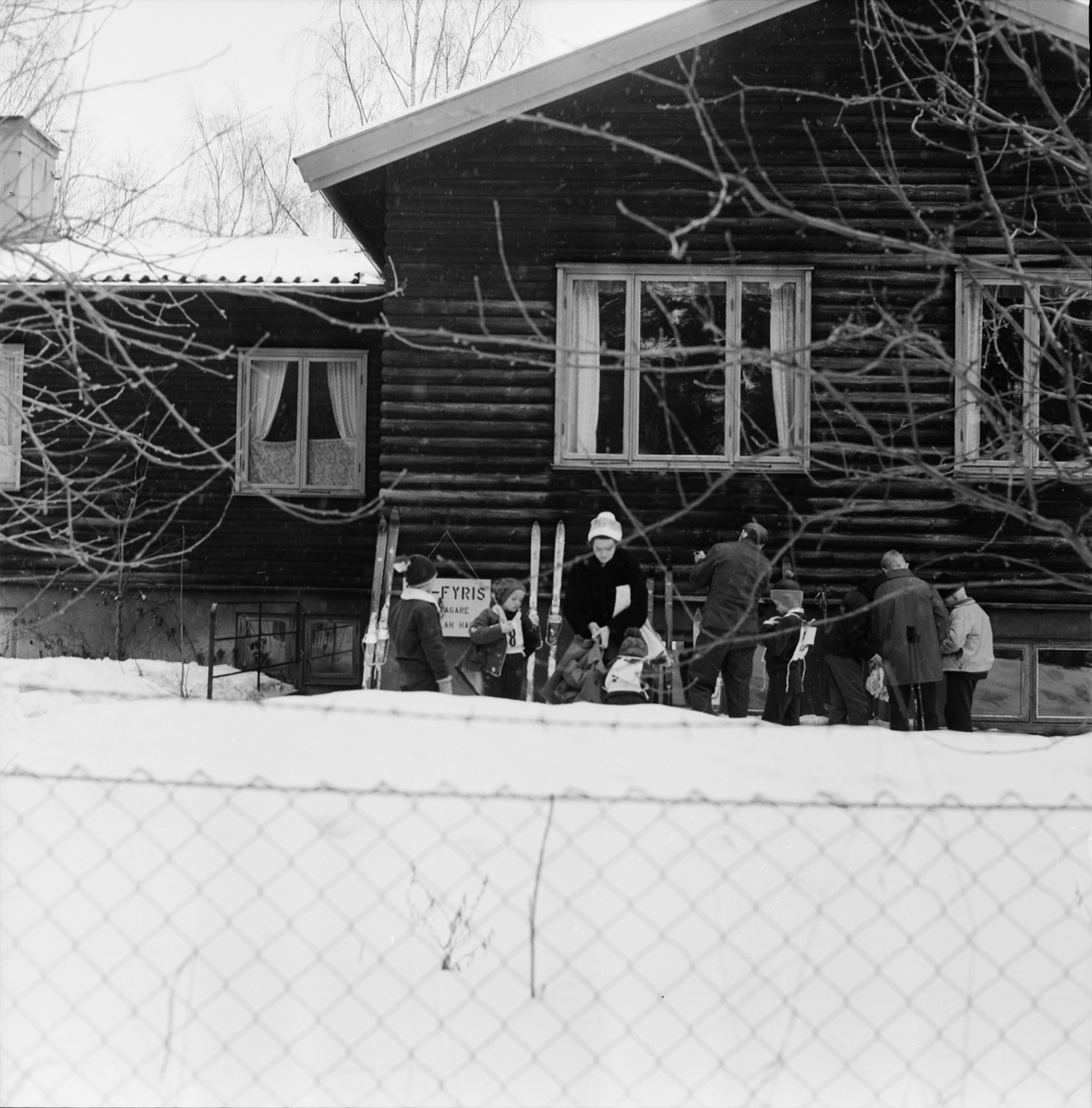 Skidåkning - "IK Fyris första Gunillasväng", Uppsala 1962