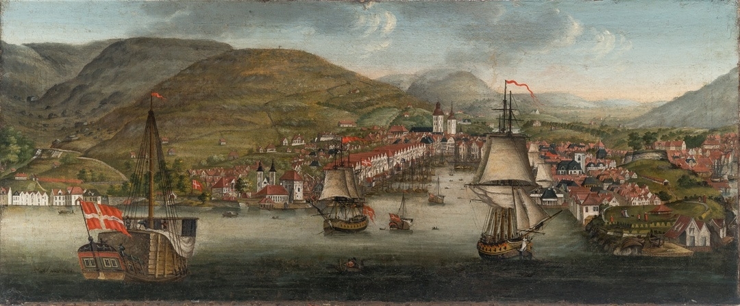 Parti fra Bergens Våg [Maleri]