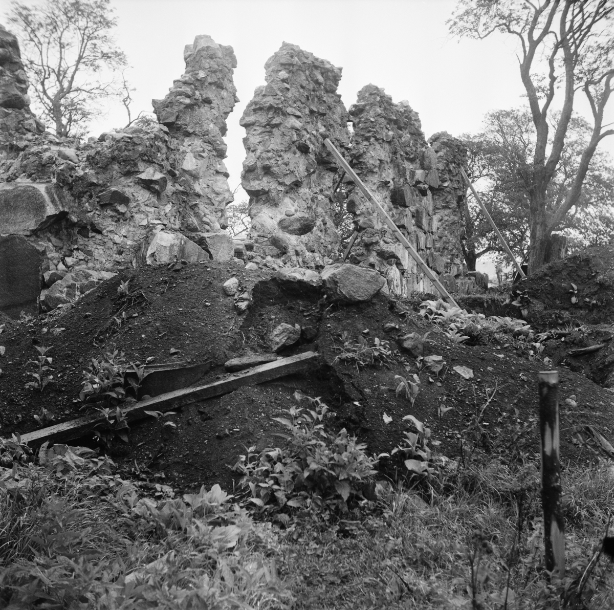 Intressanta ruinfynd i Tierp, Uppland, augusti 1971
