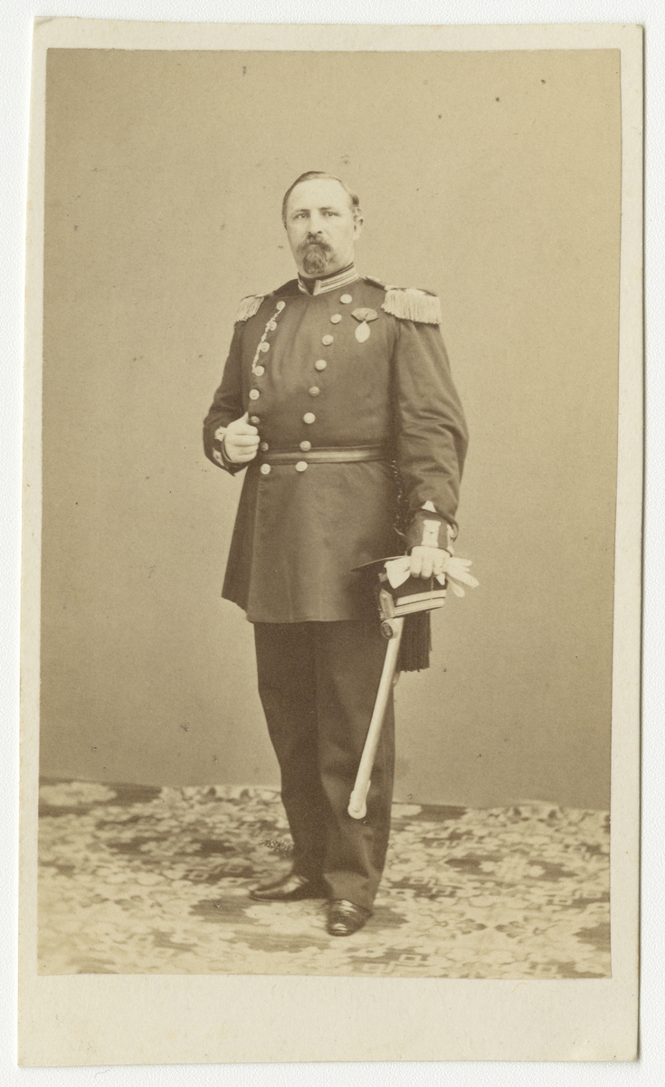 Porträtt av Bror Mörcke, major vid Västgöta regemente I 6.