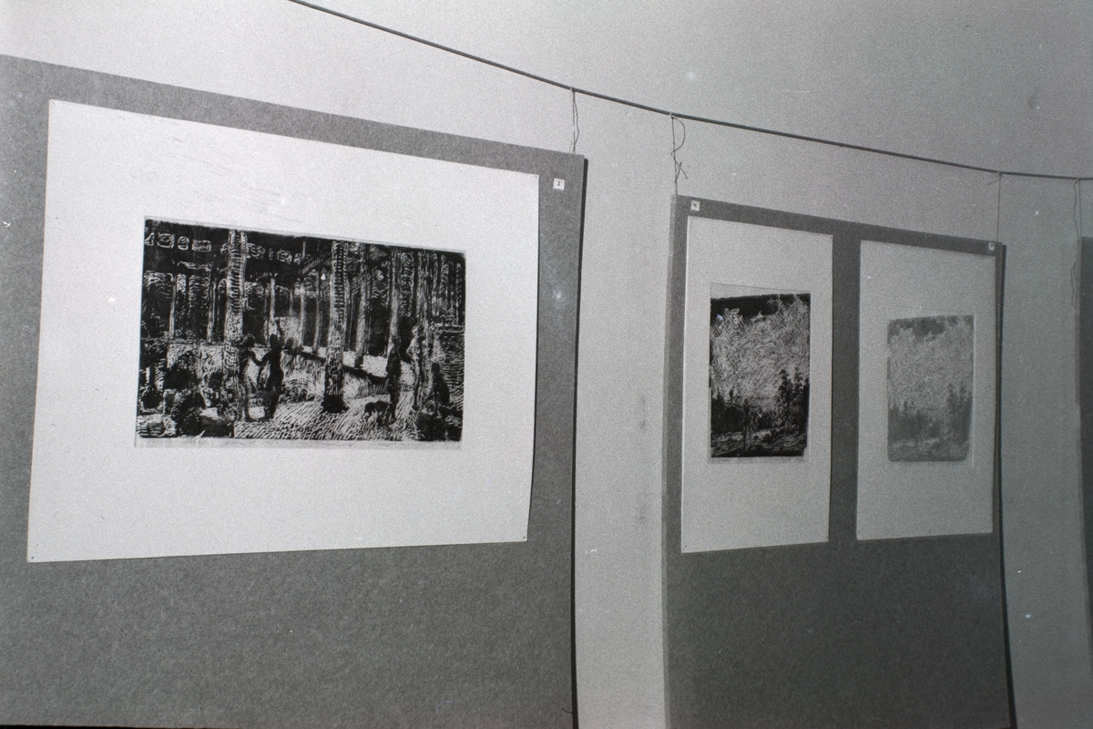 Widerberg-utstilling under festspillene i 1966.