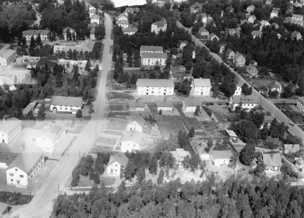 Flygfoto över Nässjö i Jönköpings kommun. Nr K 274.