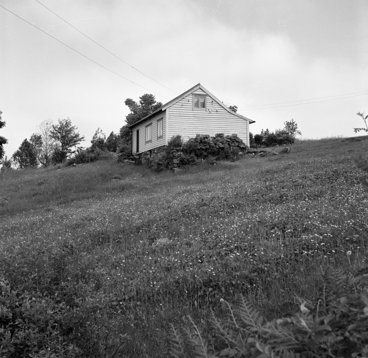 Prospektfotografi av et stovehus i Bjørkavåg, Sula.
