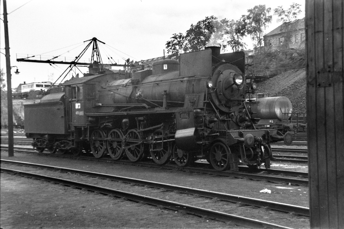 Damplokomotiv type 26c nr. 433 utenfor Gamlestallen i Lodalen i Oslo.