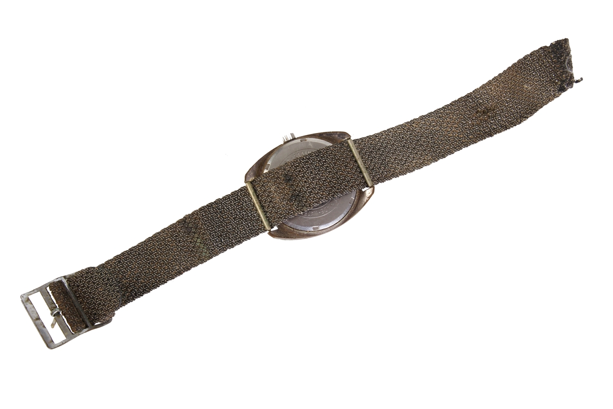 Armbåndsur med brunlig rem