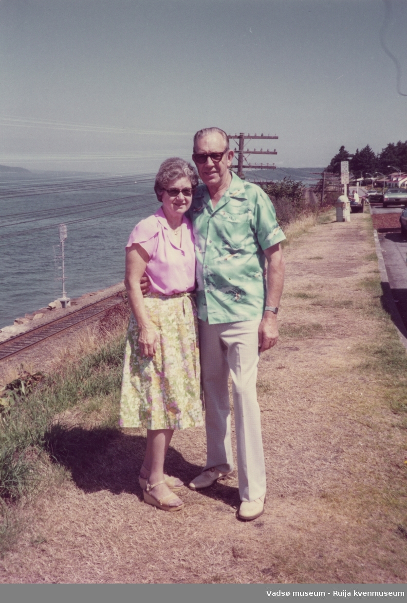Thelma (f.Niska) og Oscar, august 1983 Familien Niska Skallelv/USA.