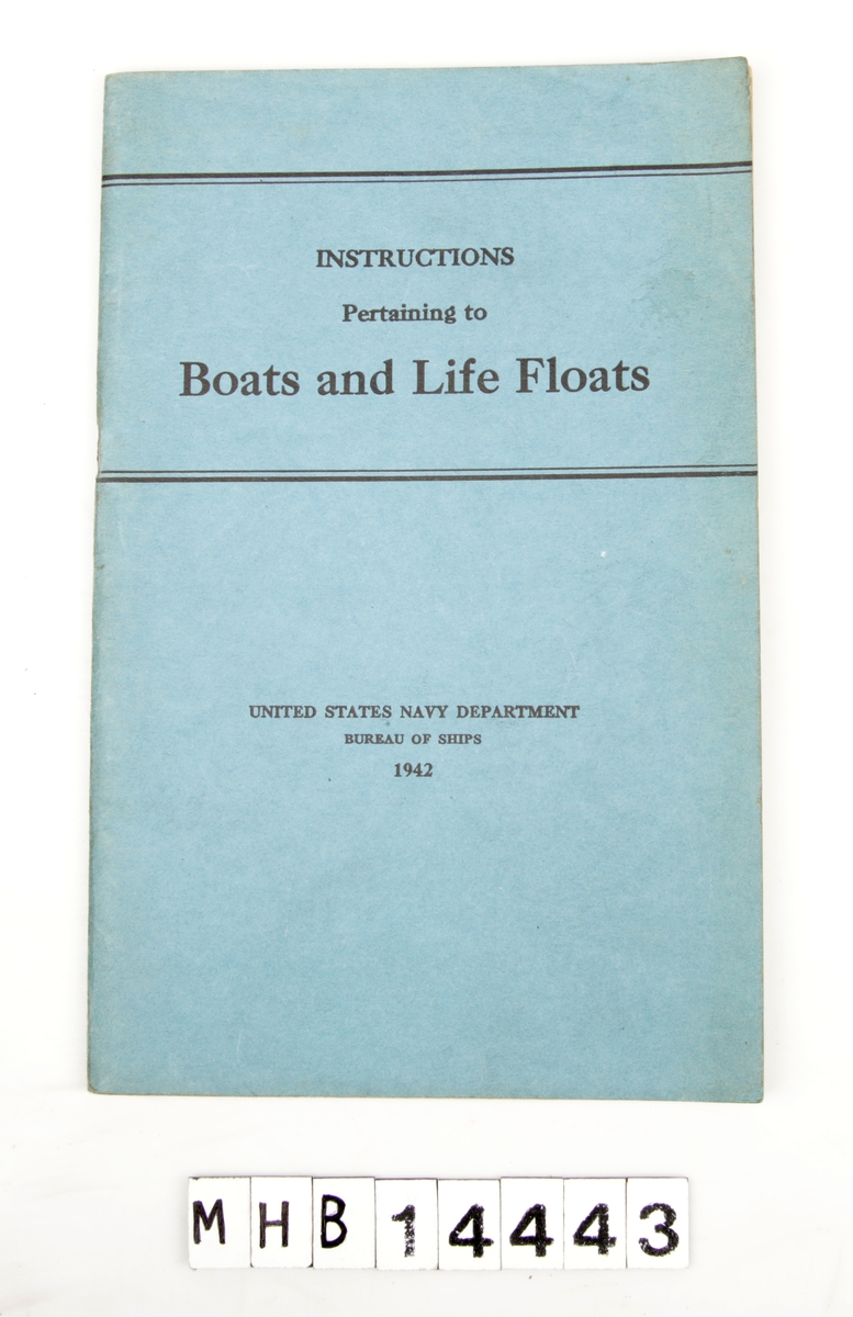 Kap. 82  av «Bureau of Ships Manual». 1937 (1941). 64 s.