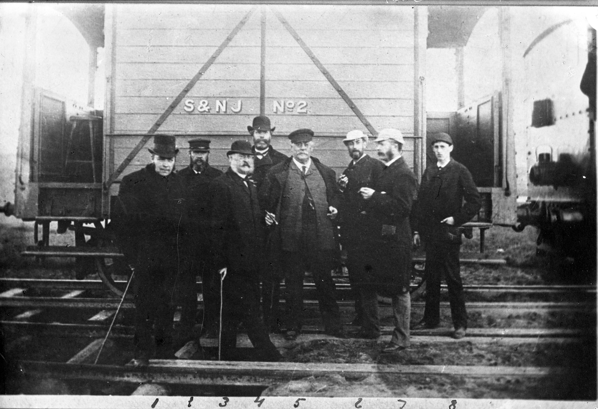 Första provtåget sträckan Luleå - Gammelstad 1886-06-08, S&NJ 2, Sverige-Norge Järnväg (SNJ, S&NJ).