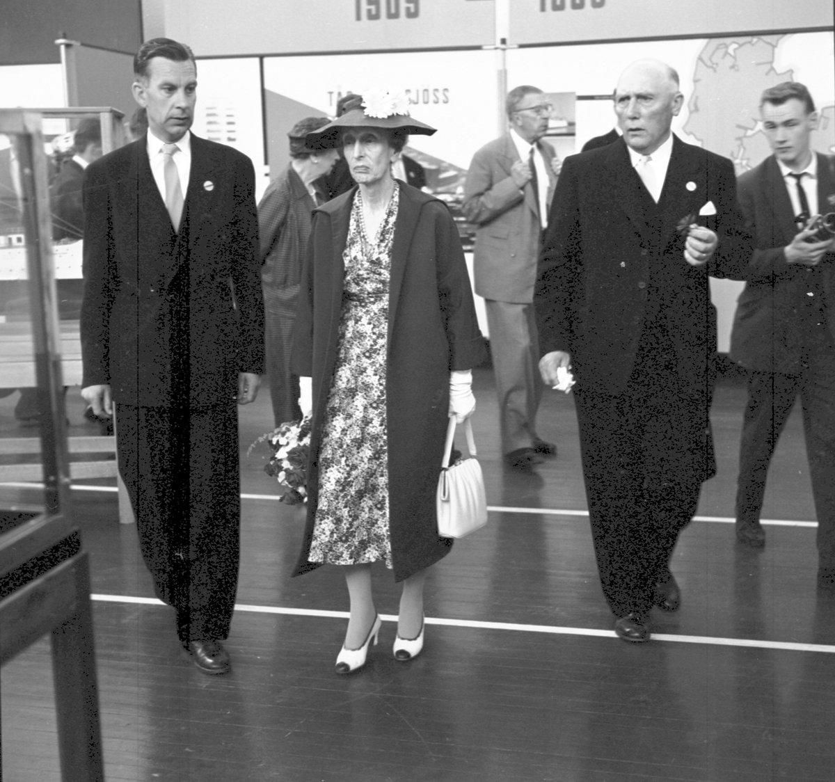 Kungaparet besöker M/S Trelleborgs utställning
Drottning Louise Mountbatten