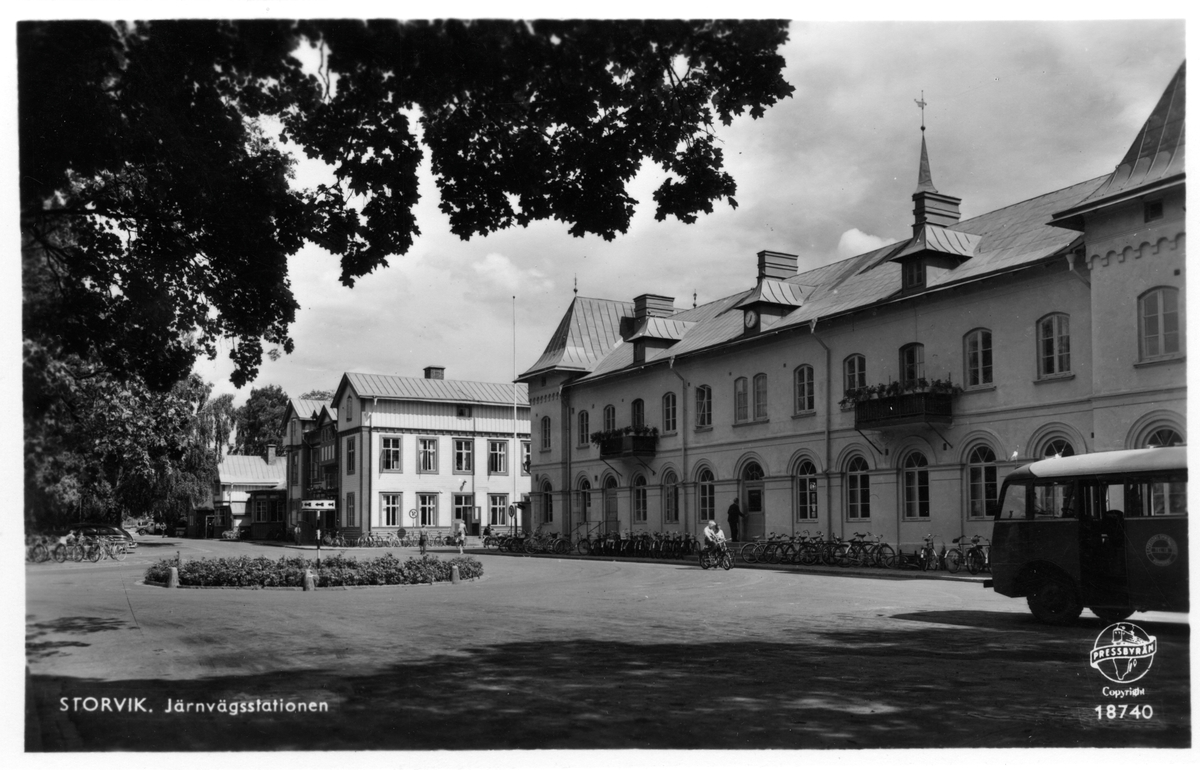 Järnvägsstation Storvik - Järnvägsmuseet / DigitaltMuseum