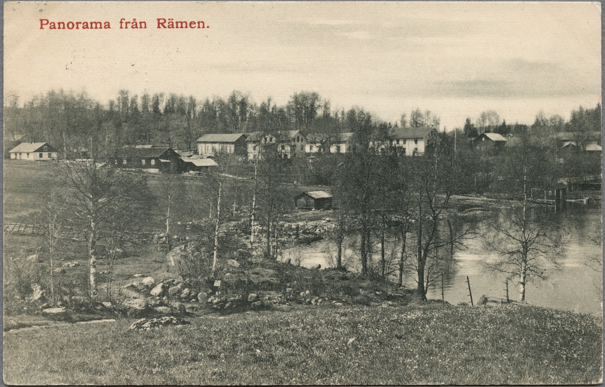 Panorama från Rämmen. - Järnvägsmuseet / DigitaltMuseum