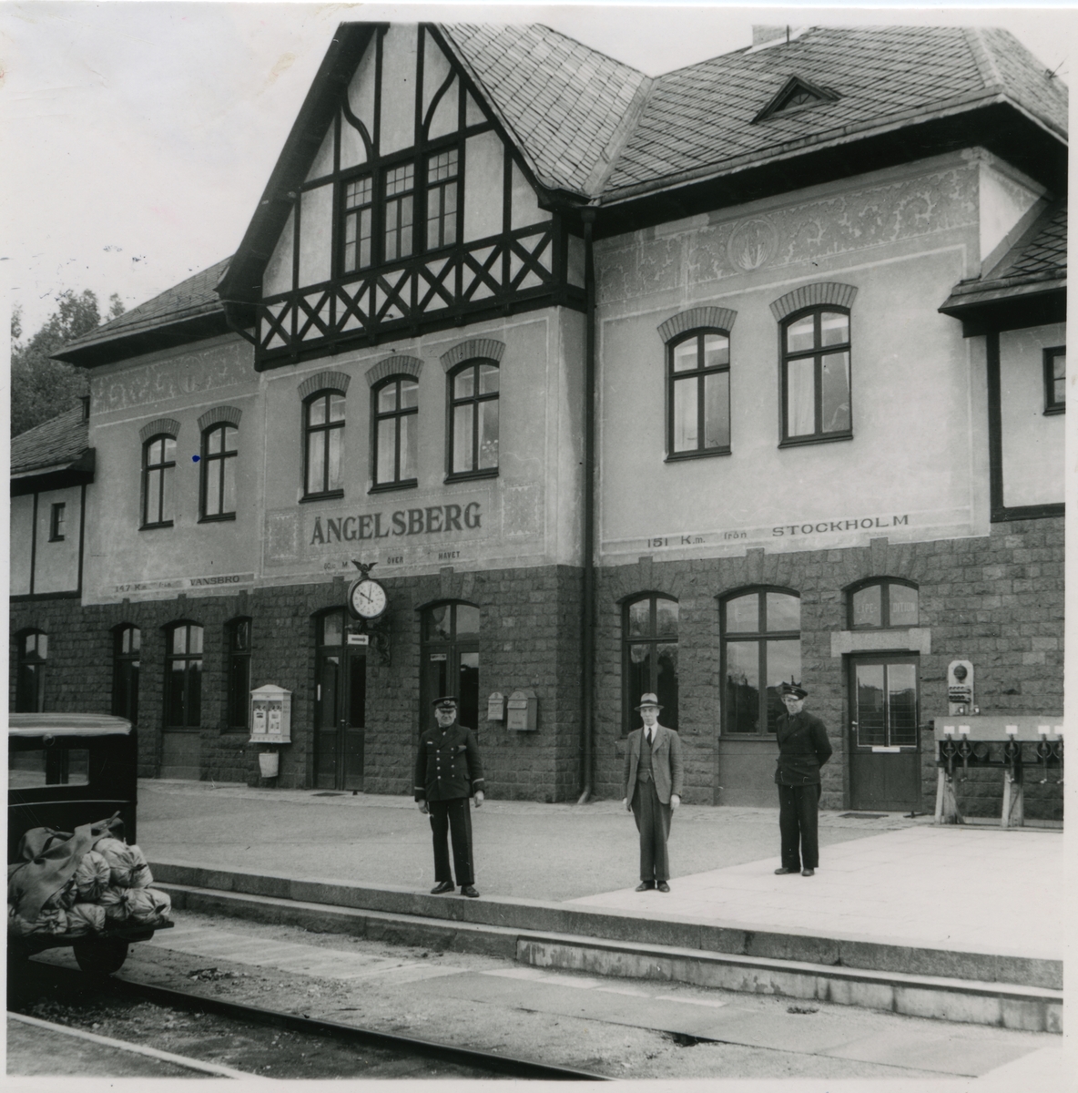 Engelsbergs stationshus, år 1944.