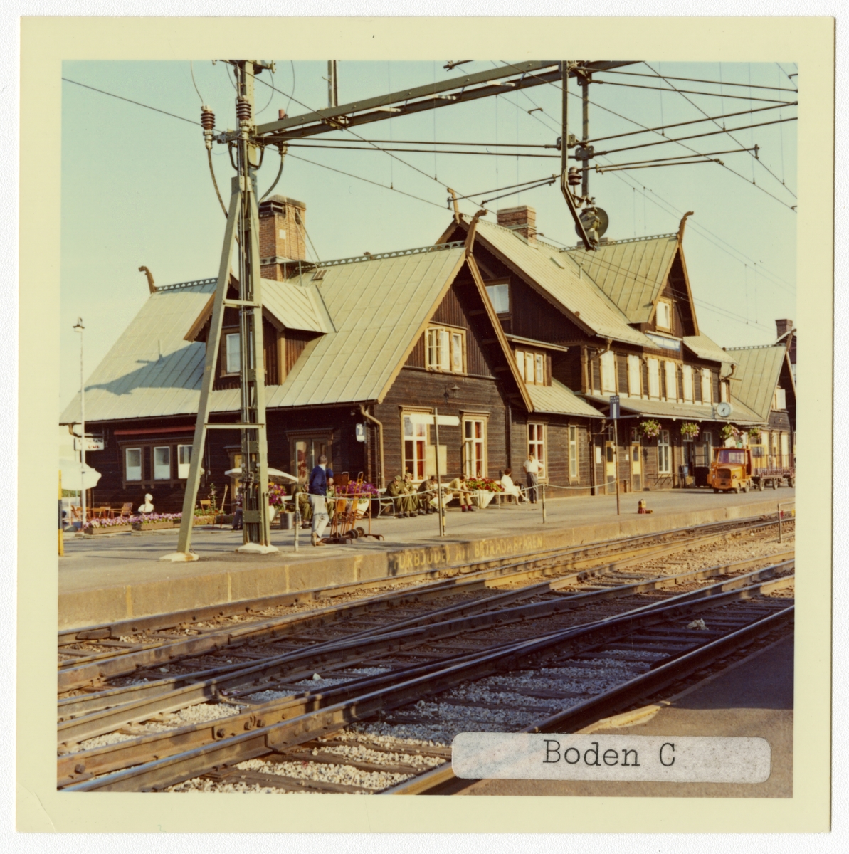 Stationen kallad BODEN CENTRAL 1926-05-15 - 1981-05-31.
S&NJ, Sverige & Norge Järnväg