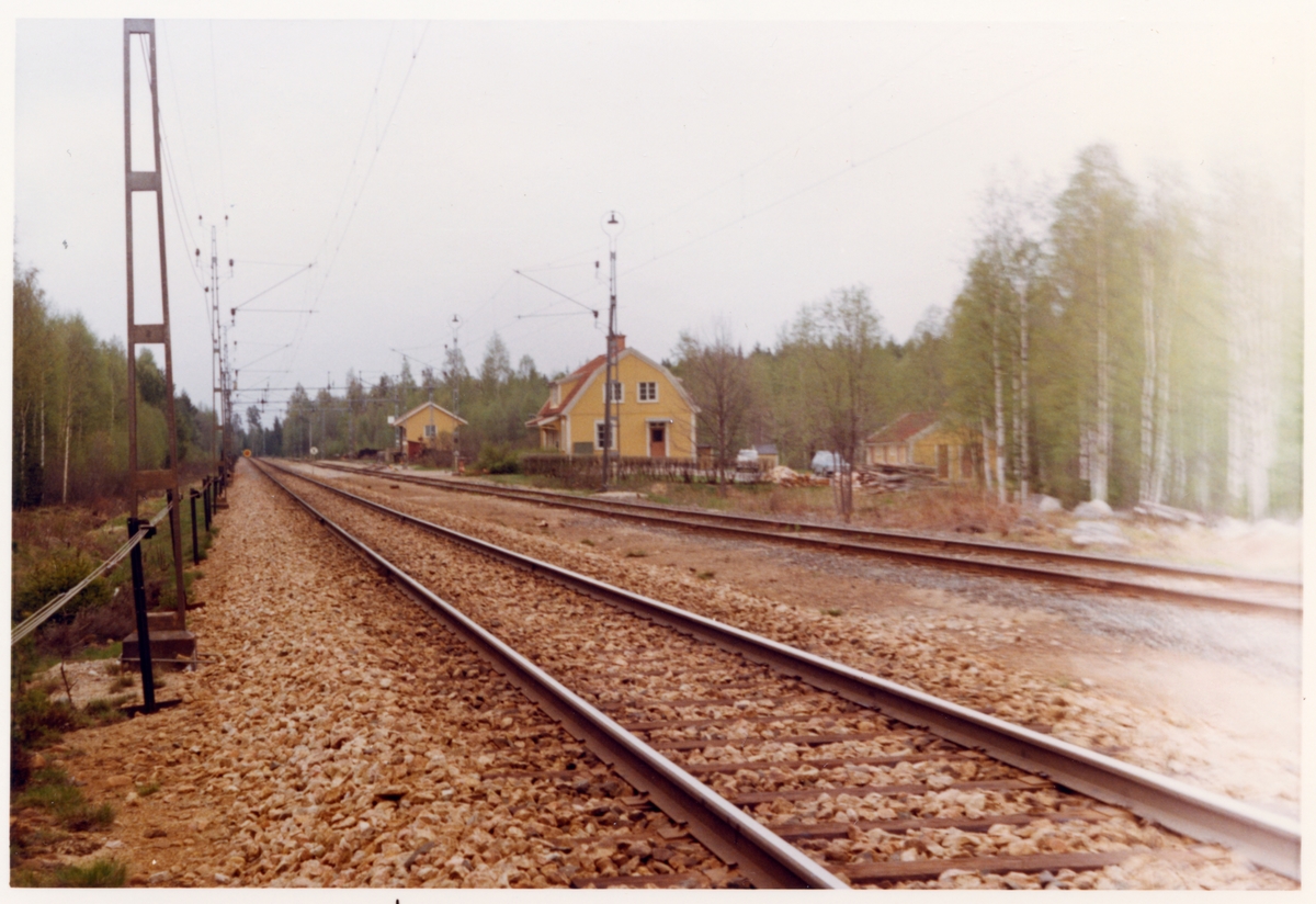 Axmarby station omkring år 1972.