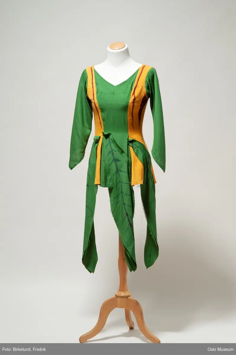 Kostymeoverdel, grønn og gul