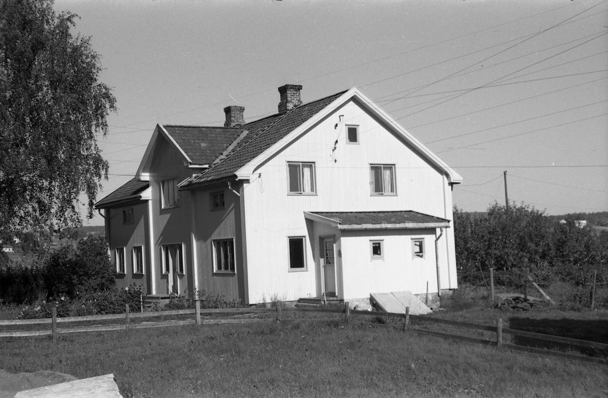 Våningshuset i Kloppen på Kraby, Østre Toten, september 1955.