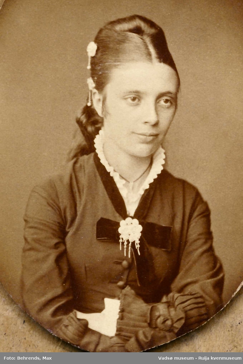 Portrett av Andrea Esbensen ca 1870-1890.