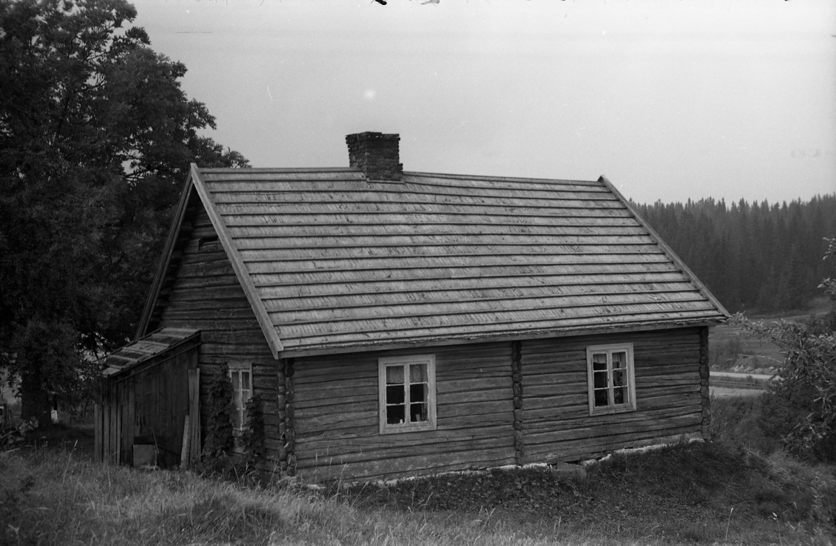 Fem bilder fra Løsengen i Østre Toten høsten 1955.