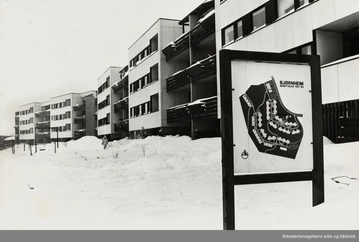 Furuset. Bjørnheim borettslag. Mars 1978