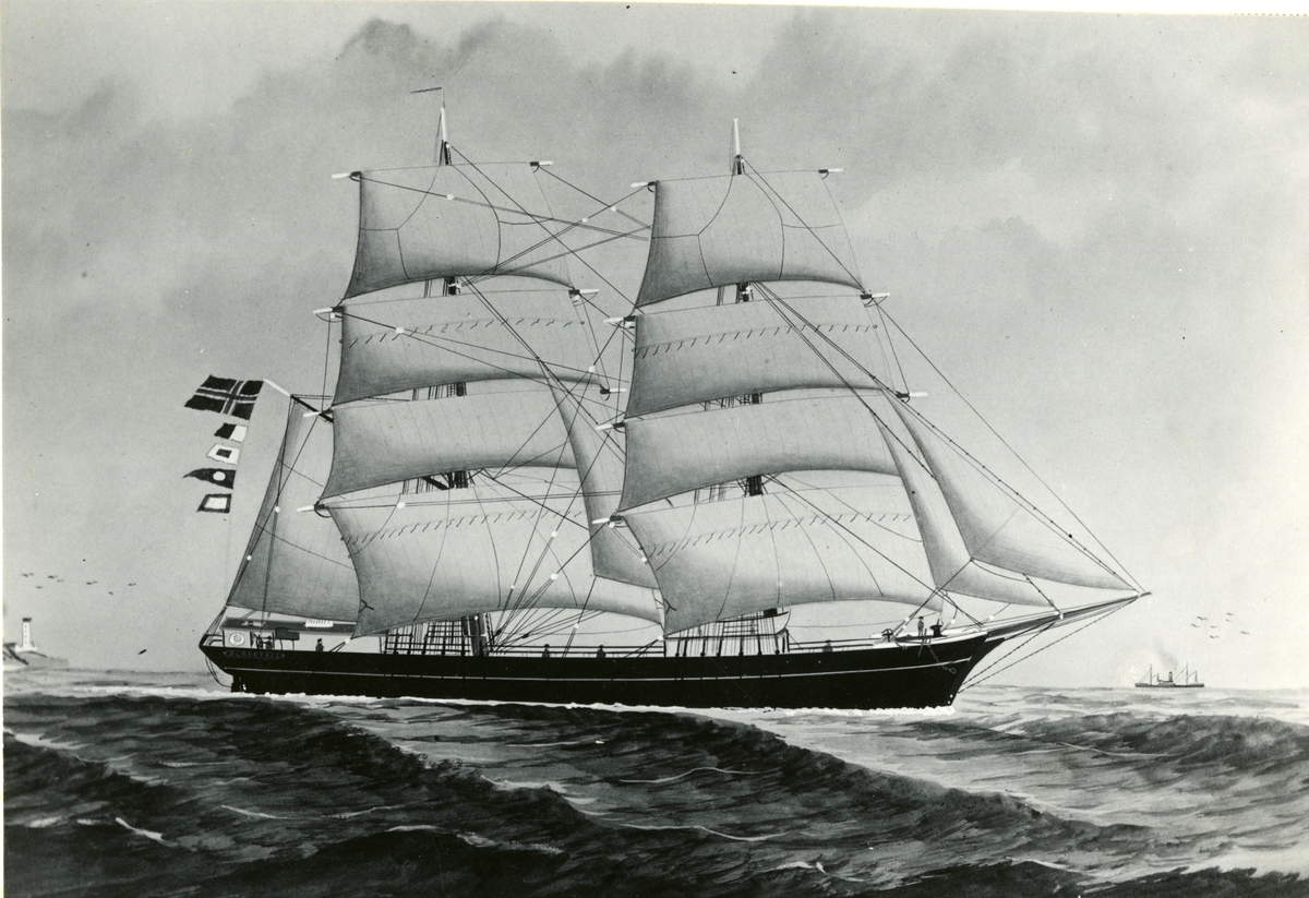 Brigg ' Albatros' (b.1871, O. Jørgensen, Laget, Risør, Norge)