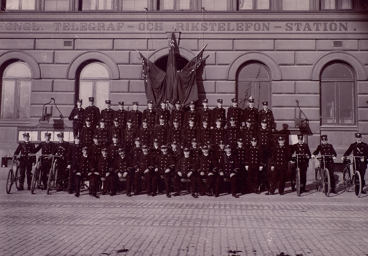 Stockholms telegrambärarkår maj 1896.