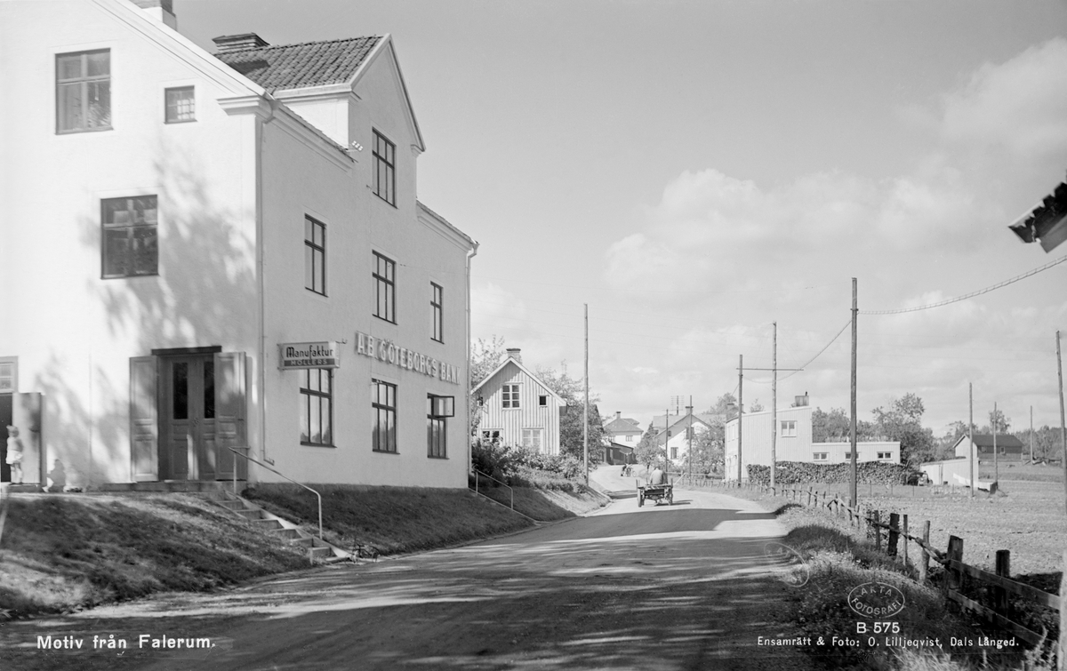 Parti av Uknavägen i Falerum. Året är 1943.