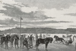 Præmie-Kapkjøringen ved Frognerkilen den 3die Februar 1876 [