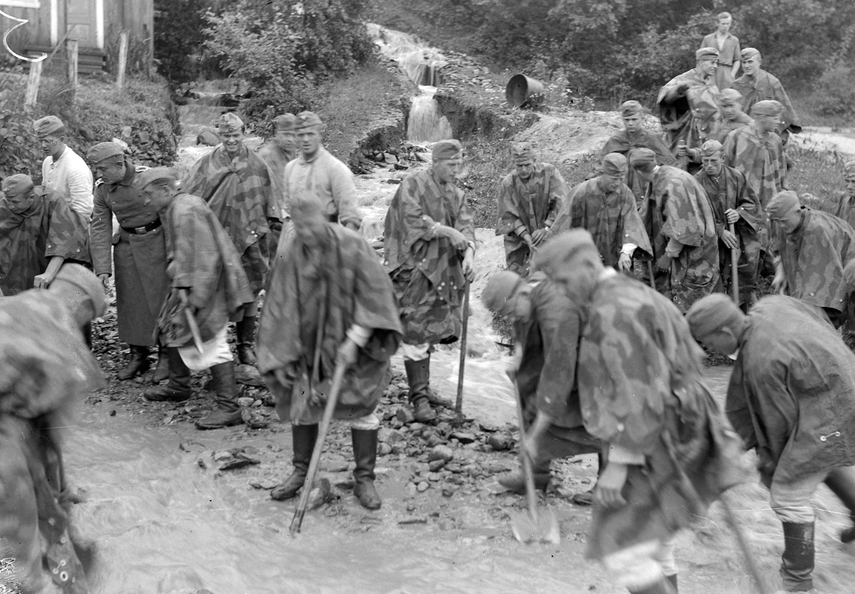 Flommen i Gaula 1940 - Tysk arbeidstjeneste