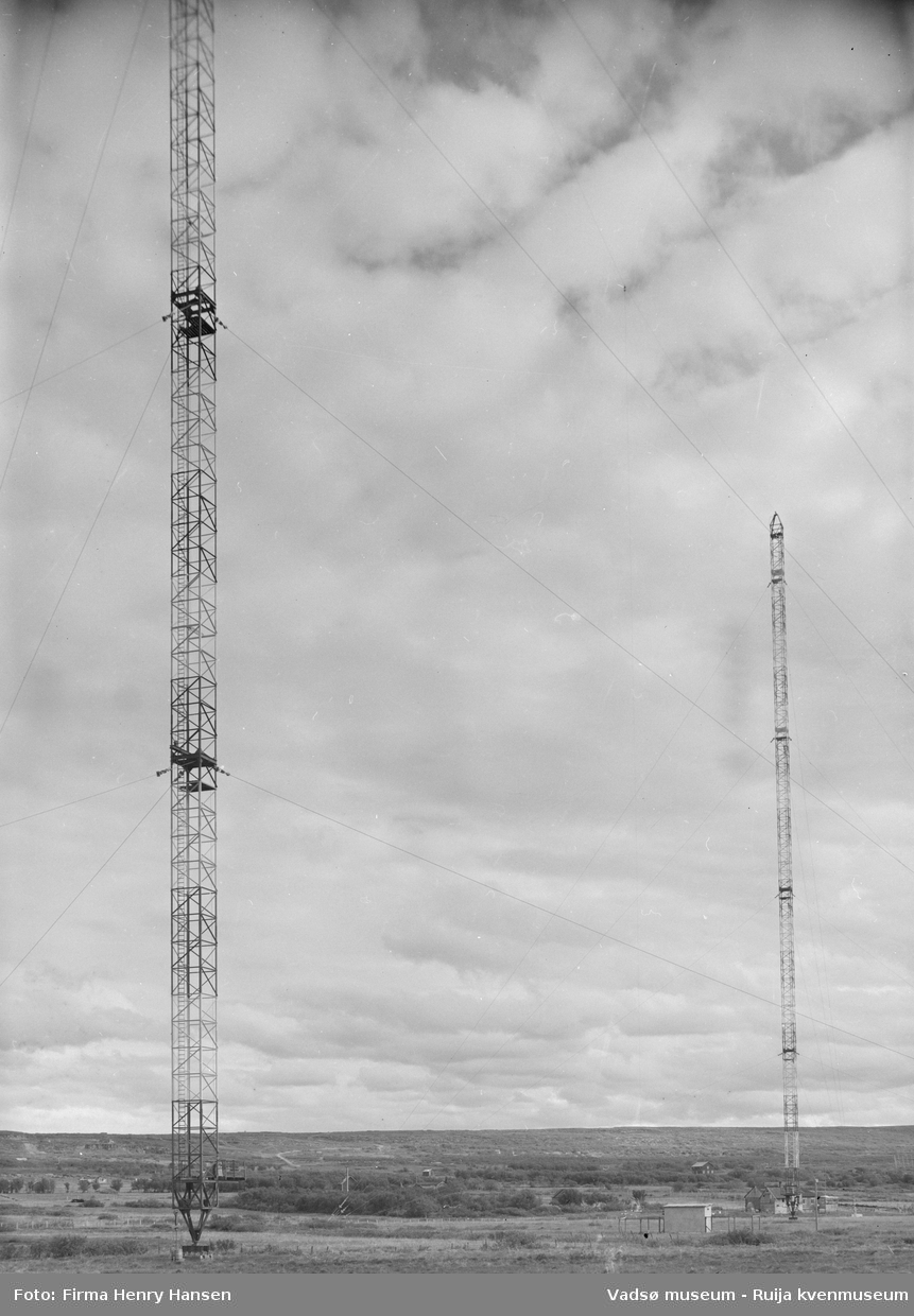 Finnmark kringkasting. Radiomastene.